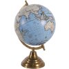 Clayre & Eef 64908 Globe Décoratif Bleu, Gris, Beige 22x22x33 cm