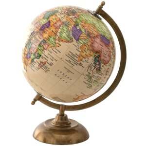 Clayre & Eef 64912 Globe Décoratif Beige, Vert 22x22x30 cm