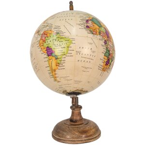 Clayre & Eef 64917 Globe Décoratif Beige ,Marron 22x22x37 cm