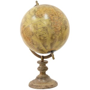 Clayre & Eef 64931 Globe Décoratif Beige, Rose...