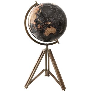 Clayre & Eef 64934 Globe Décoratif Noir,...