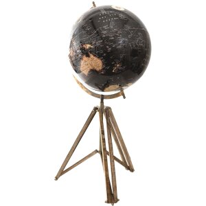 Clayre & Eef 64934 Globe Décoratif Noir,...