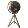 Clayre & Eef 64934 Globe Décoratif Noir, Marron 31x31x67 cm