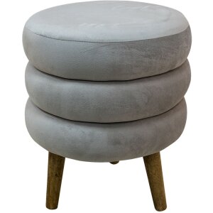 Clayre & Eef 64961BE Tabouret Beige Ø 38x44 cm