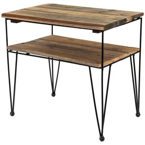 Clayre & Eef 65093 Table dappoint marron 46x36x47 cm