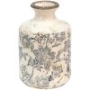 Clayre & Eef 6CE1449S Vase décoratif Gris, Beige Ø 11x17 cm