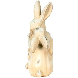 Clayre & Eef 6CE1485 Décor Lapin blanc, gris 20x10x25 cm