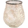 Clayre & Eef 6GL3508 Porte-bougie en verre brun, blanc Ø 15x18 cm