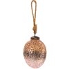 Clayre & Eef 6GL3526S Boule de Noël rose Ø 6x10 cm