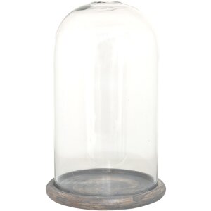 Clayre & Eef 6GL3536 Cloche en verre Transparent...