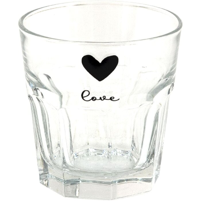 Clayre & Eef 6GL3808 Verre à eau Transparent Ø 8x8 cm - 180 ml