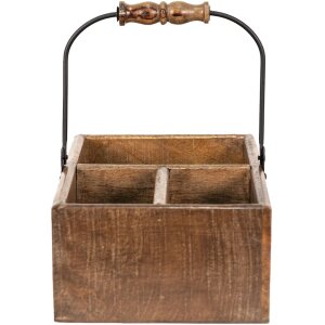 Clayre & Eef 6H2139 Boîte de rangement marron 27x17x10 cm