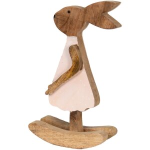 Clayre & Eef 6H2151L Décoration Lapin brun,...