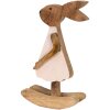 Clayre & Eef 6H2151L Décoration Lapin brun, rose 17x7x33 cm