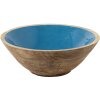 Clayre & Eef 6H2168 Coupe décorative bleue, marron Ø 25x10 cm