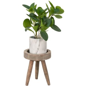 Clayre & Eef 6H2212 Table pour plantes Marron Ø 20x16 cm