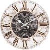 Clayre & Eef 6KL0756 Horloge murale Marron Ø 34x4 cm - 1xAA