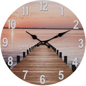 Clayre & Eef 6KL0761 Horloge murale marron Ø...