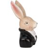 Clayre & Eef 6MG0025 Décor Lapin noir 11x9x19 cm