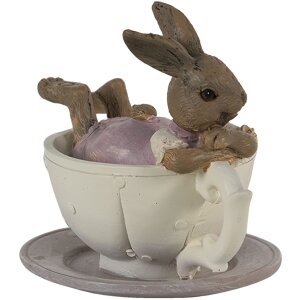 Clayre & Eef 6PR3535 Décoration Lapin rose...