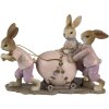 Clayre & Eef 6PR3543 Décor Lapin rose, beige 17x8x11 cm