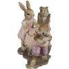 Clayre & Eef 6PR3543 Décor Lapin rose, beige 17x8x11 cm