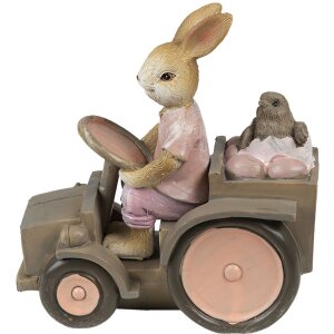 Clayre & Eef 6PR3554 Déco Lapin rose, beige...