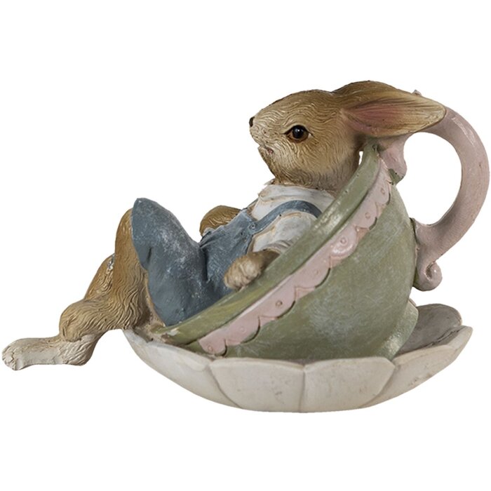 Clayre & Eef 6PR3558 Déco Lapin gris 11x8x7 cm