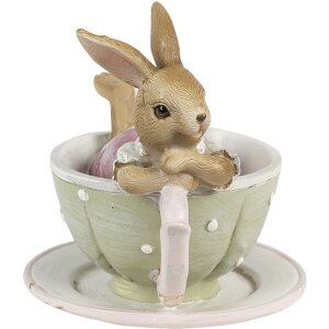 Clayre & Eef 6PR3560 Déco Lapin gris 10x8x9 cm