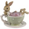 Clayre & Eef 6PR3560 Déco Lapin gris 10x8x9 cm