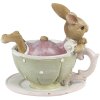 Clayre & Eef 6PR3560 Déco Lapin gris 10x8x9 cm