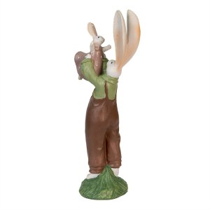 Clayre & Eef 6PR3566 Déco Lapin Vert, Rose...