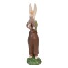 Clayre & Eef 6PR3566 Déco Lapin Vert, Rose 10x7x25 cm