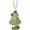 Clayre & Eef 6PR3567 Déco Lapin vert, rouge 10x7x25 cm