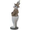 Clayre & Eef 6PR3570 Déco Lapin Beige, Blanc 5x5x15 cm