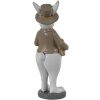 Clayre & Eef 6PR3570 Déco Lapin Beige, Blanc 5x5x15 cm