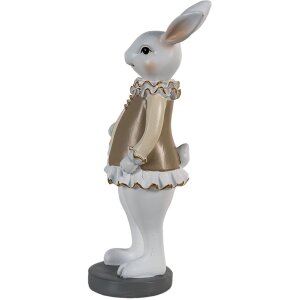 Clayre & Eef 6PR3583 Déco Lapin Beige, Blanc 10x8x25 cm