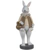 Clayre & Eef 6PR3583 Déco Lapin Beige, Blanc 10x8x25 cm