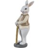 Clayre & Eef 6PR3585 Déco Lapin Beige, Blanc 5x5x15 cm