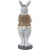 Clayre & Eef 6PR3585 Déco Lapin Beige, Blanc 5x5x15 cm