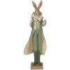 Clayre & Eef 6PR3591 Déco Lapin Vert, Marron, Beige 11x8x33 cm