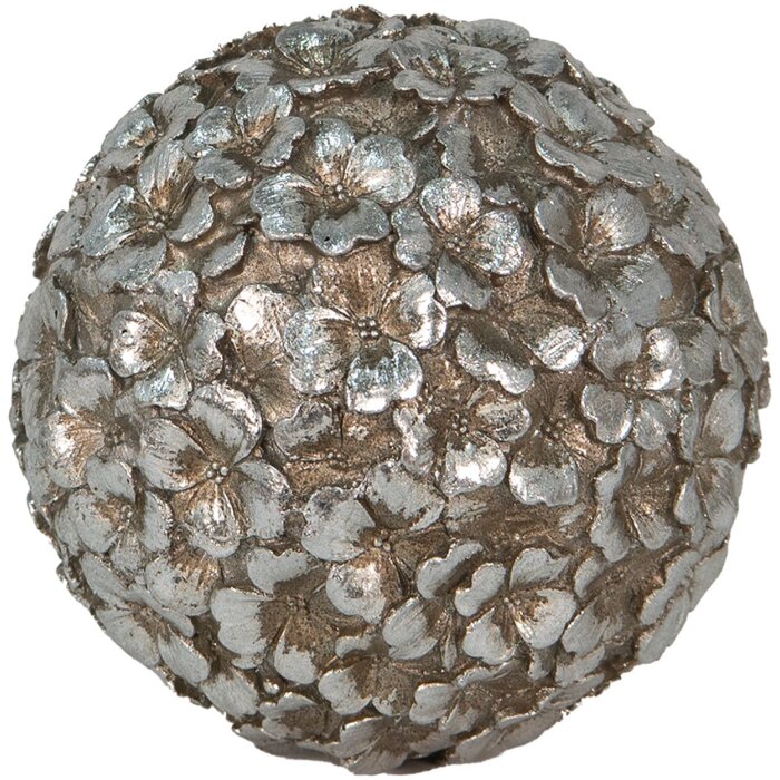 Clayre & Eef 6PR4782 Boule décorative couleur argent Ø 10 cm