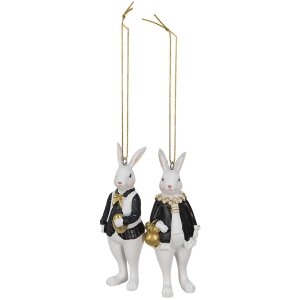 Clayre & Eef 6PR4784 Déco Lapin noir (2)...