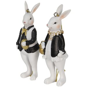 Clayre & Eef 6PR4784 Déco Lapin noir (2)...