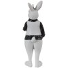 Clayre & Eef 6PR4784 Déco Lapin noir (2) 4x4x10 - 4x4x10 cm