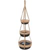 Clayre & Eef 6RO0572 Pots de fleurs suspendus Marron Ø 24x83 cm