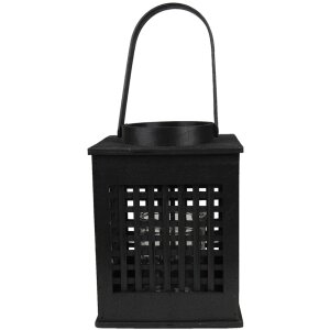 Clayre & Eef 6RO0579L Photophore noir 19x19x25 cm