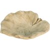 Clayre & Eef 6TE0384 Bain doiseaux Feuille Beige 22x22x6 cm