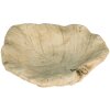 Clayre & Eef 6TE0384 Bain doiseaux Feuille Beige 22x22x6 cm