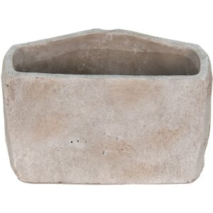 Clayre & Eef 6TE0389L Pot de fleurs pour intérieur Bouche Gris 26x16x16 cm